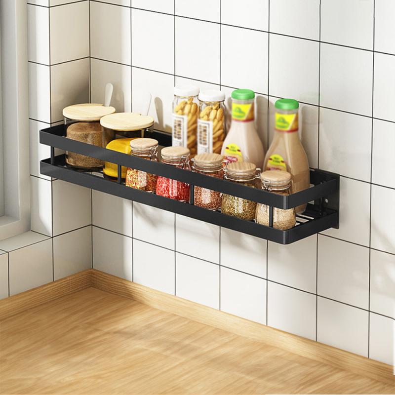 Wall Mounted Spice Rack Organizer Shelf for Kitchen Utensils
