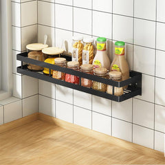 Wall Mounted Spice Rack Organizer Shelf for Kitchen Utensils