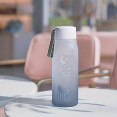 Ombre Deer Pattern Water Bottle - Large Capacity Drinking Cup