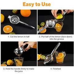 Stainless Steel Citrus Juicer Manual Fruit Squeezer