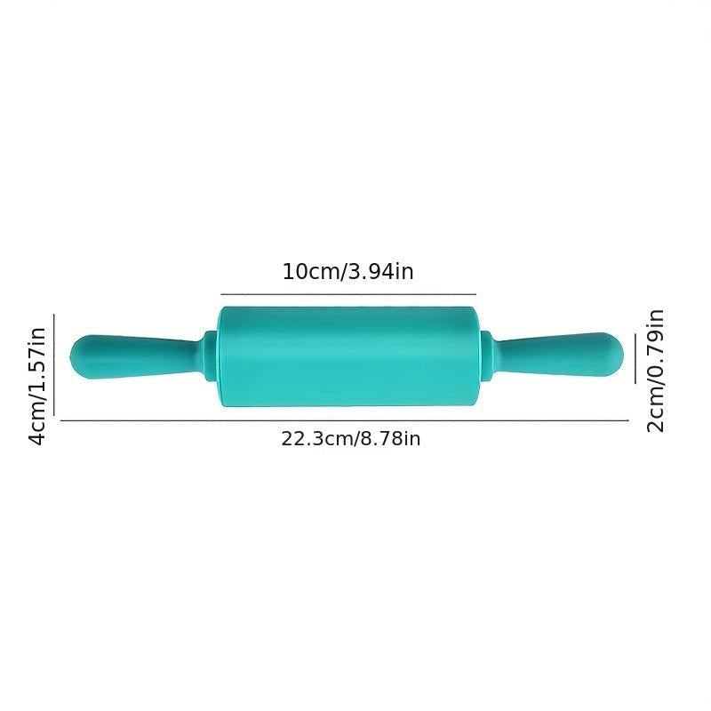 Small Plastic Rolling Pin for Perfect Pizza Pie and Cookie Dough
