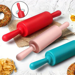 Small Plastic Rolling Pin for Perfect Pizza Pie and Cookie Dough