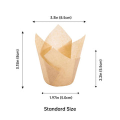 50pcs Tulip Muffin Cups 5 0cm Cupcake Cups Disposable Paper Cupcake Liners