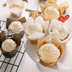50pcs Tulip Muffin Cups 5 0cm Cupcake Cups Disposable Paper Cupcake Liners