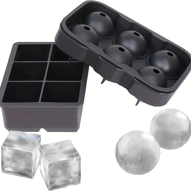 Ice Cube Mold Silicone Tray Chocolate Mold With Lid Stackable