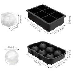 Ice Cube Mold Silicone Tray Chocolate Mold With Lid Stackable