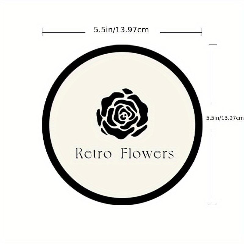 Rubber Dish Drying Mat Flower Pattern Smiley Face Coasters