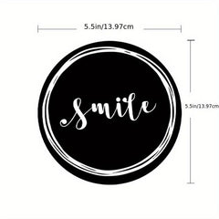 Rubber Dish Drying Mat Flower Pattern Smiley Face Coasters