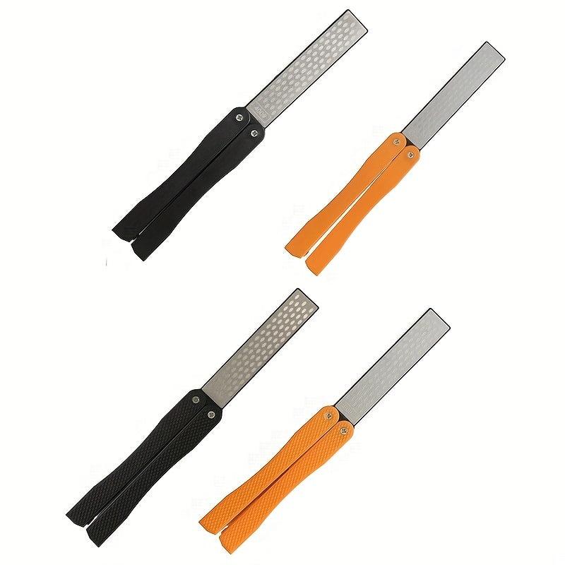 Flower Face Folding Sharpener Diamond Outdoor Double-sided Sharpening Stone