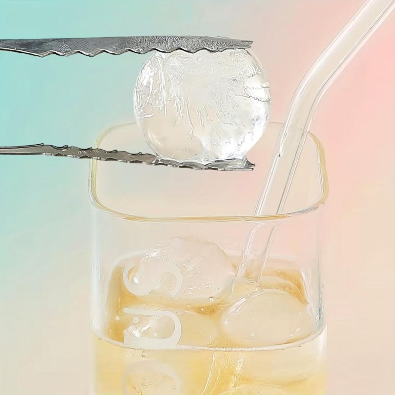 Ice Cube Mold Tray Set with Scoop & Tongs - For Cocktails, Whiskey, Coffee