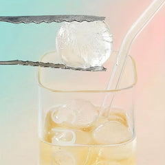Ice Cube Mold Tray Set with Scoop & Tongs - For Cocktails, Whiskey, Coffee