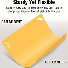 4pcs Flexible Plastic Cutting Boards Non Slip Kitchen Mats Dishwasher Safe