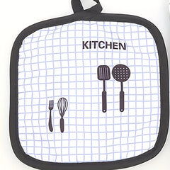 2pcs Cotton Oven Mitts Heat Insulation Pad Set Microwave Oven Double Layer