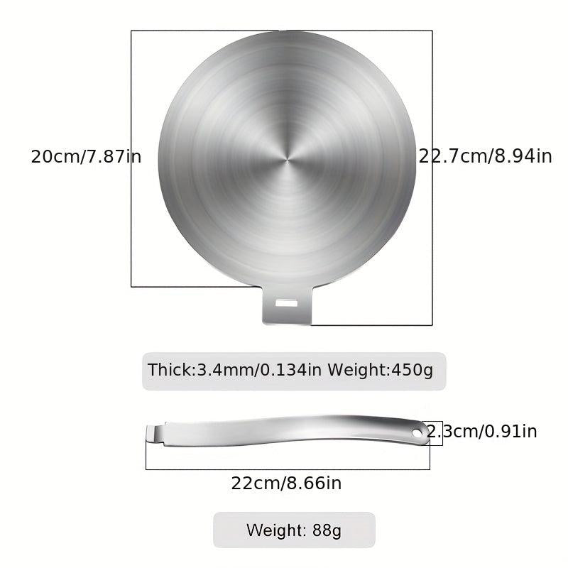 Stainless Steel Heat Diffuser Plate with Handle