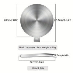 Stainless Steel Heat Diffuser Plate with Handle