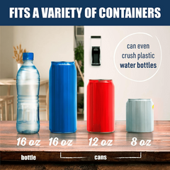 16oz Metal Can Crusher Heavy Duty Wall Mounted Smasher for Recycling