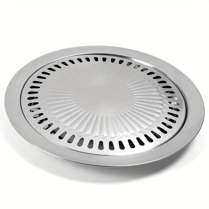 Stainless Steel BBQ Plate Grilling Pan Nonstick Roasting