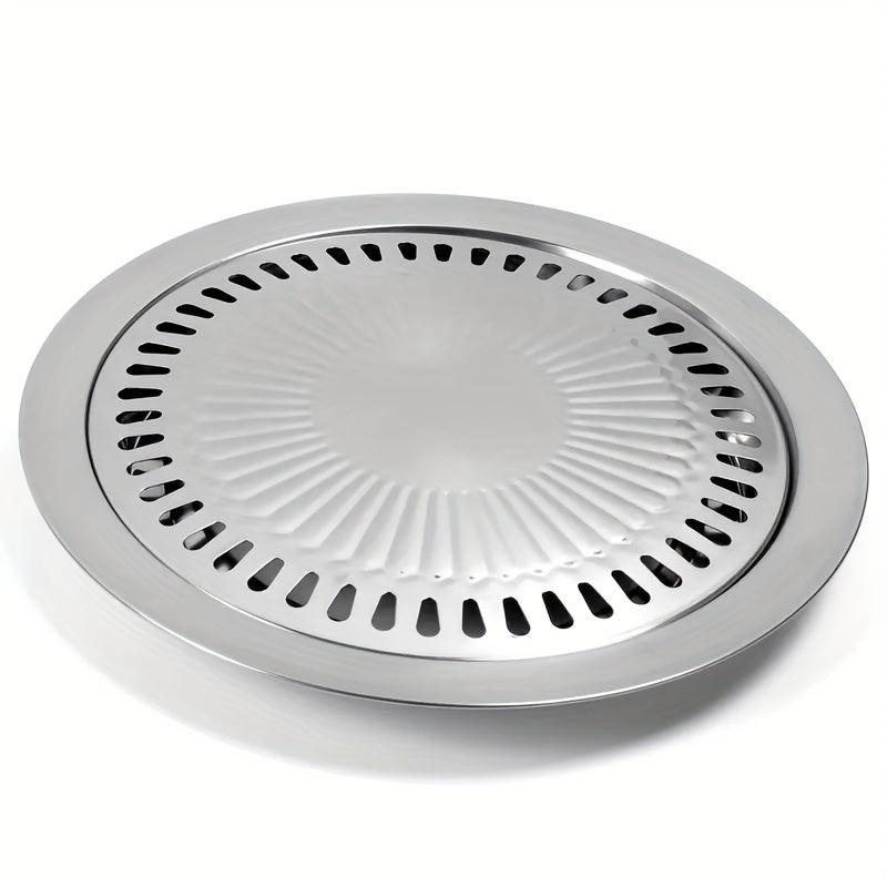Stainless Steel BBQ Plate Grilling Pan Nonstick Roasting