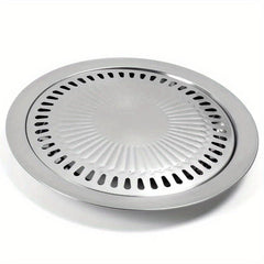 Stainless Steel BBQ Plate Grilling Pan Nonstick Roasting