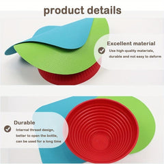 3pcs Multifunctional Rubber Bottle Opener Set Can Opener Reusable Gripp