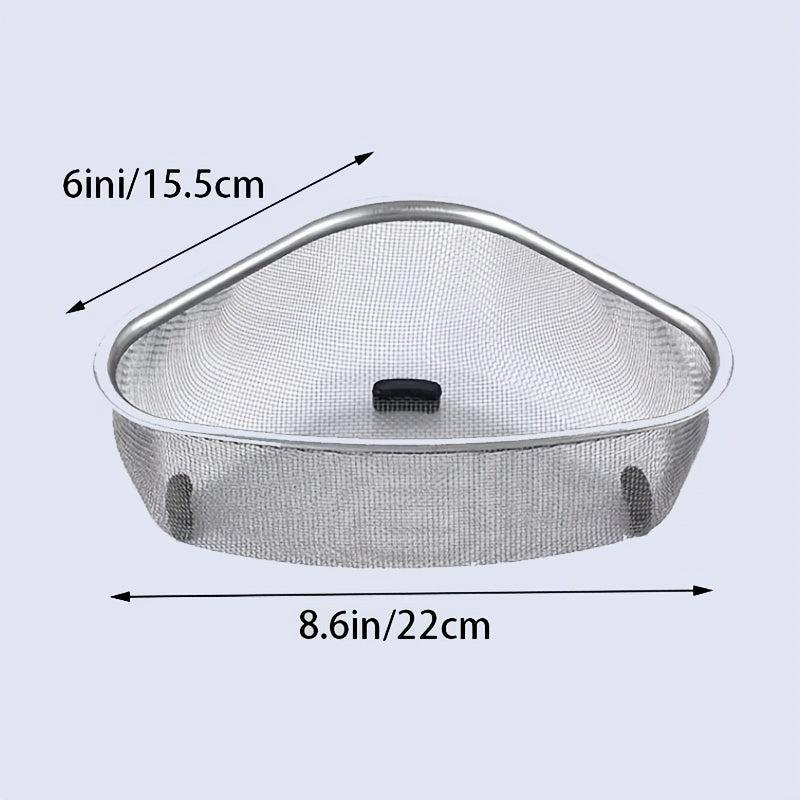 Stainless Steel Sink Drainer Basket with Leakage Mesh and Vegetable Storage