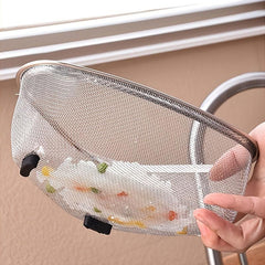 Stainless Steel Sink Drainer Basket with Leakage Mesh and Vegetable Storage