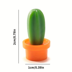 6pcs Mini Cactus Magnets for Fridge 3D Refrigerator Magnet Kitchen Decoration