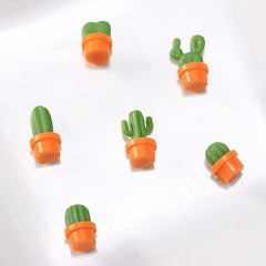 6pcs Mini Cactus Magnets for Fridge 3D Refrigerator Magnet Kitchen Decoration