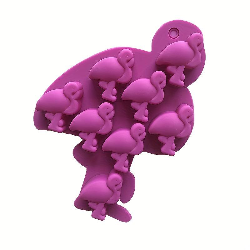 3D Flamingo Chocolate Mold for DIY Cake Decorating