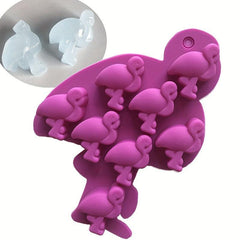 3D Flamingo Chocolate Mold for DIY Cake Decorating