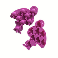 3D Flamingo Chocolate Mold for DIY Cake Decorating