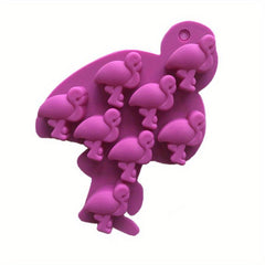 3D Flamingo Chocolate Mold for DIY Cake Decorating