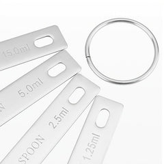 Stainless Steel Measuring Spoons Set for Cooking Baking