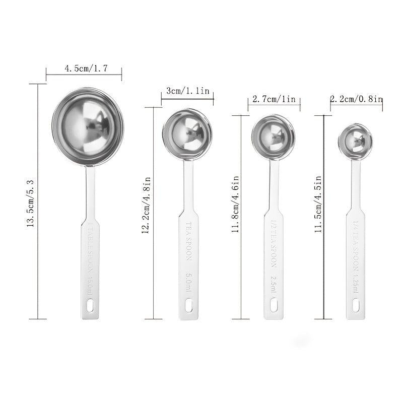 Stainless Steel Measuring Spoons Set for Cooking Baking
