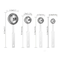 Stainless Steel Measuring Spoons Set for Cooking Baking