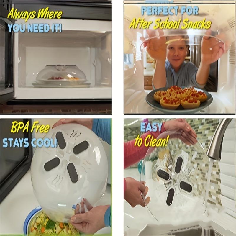 Microwave Oven Hovering Cover Spill-proof Fresh-keeping Kitchen Food Cover