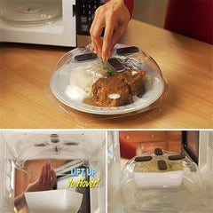 Microwave Oven Hovering Cover Spill-proof Fresh-keeping Kitchen Food Cover