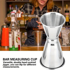 Stainless Steel Double Cocktail Measuring Cup Bar Tool