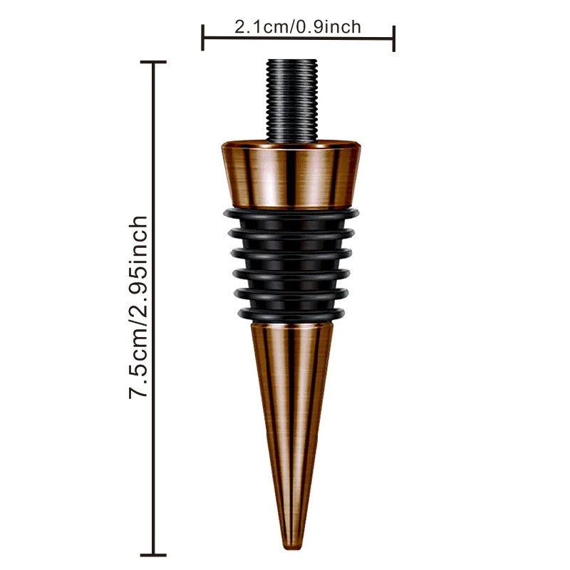 Christmas Wine Bottle Stopper w/ Aluminum Alloy Screw - Perfect Gift