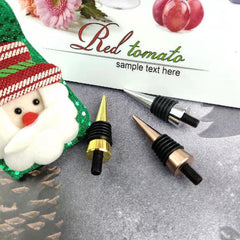Christmas Wine Bottle Stopper w/ Aluminum Alloy Screw - Perfect Gift