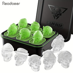 Silicone Skull Molds 3D Skull Ice Cube Mold Large for Resin Ice Chocolate Soap
