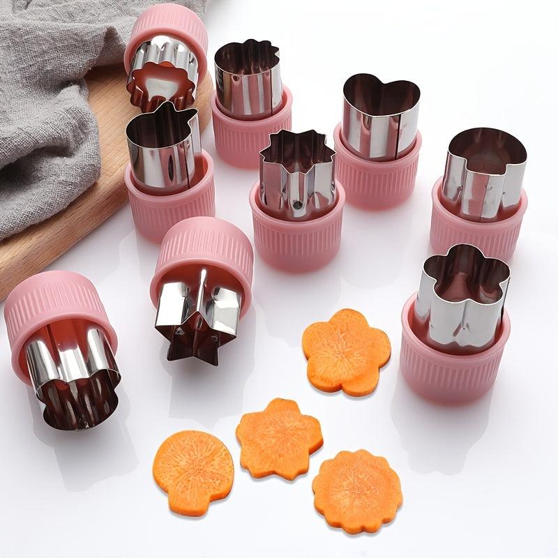 30pcs Vegetable Cutter Shapes Set Stainless Steel Cookie Cutters