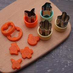 30pcs Vegetable Cutter Shapes Set Stainless Steel Cookie Cutters
