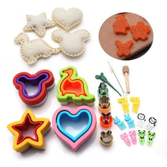 30pcs Vegetable Cutter Shapes Set Stainless Steel Cookie Cutters