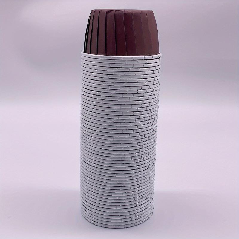 50pcs Cake Cups With Lids Heat Resistant Small Muffin Molds
