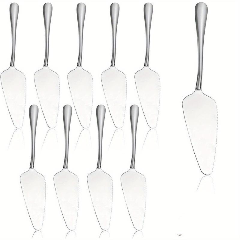 10pcs Stainless Steel Cake Spatula Set with Serrated Edge