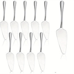 10pcs Stainless Steel Cake Spatula Set with Serrated Edge