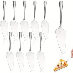 10pcs Stainless Steel Cake Spatula Set with Serrated Edge