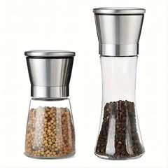 2pcs Stainless Steel Pepper Grinder Manual Sea Salt Mill