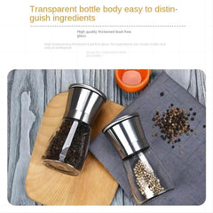 2pcs Stainless Steel Pepper Grinder Manual Sea Salt Mill